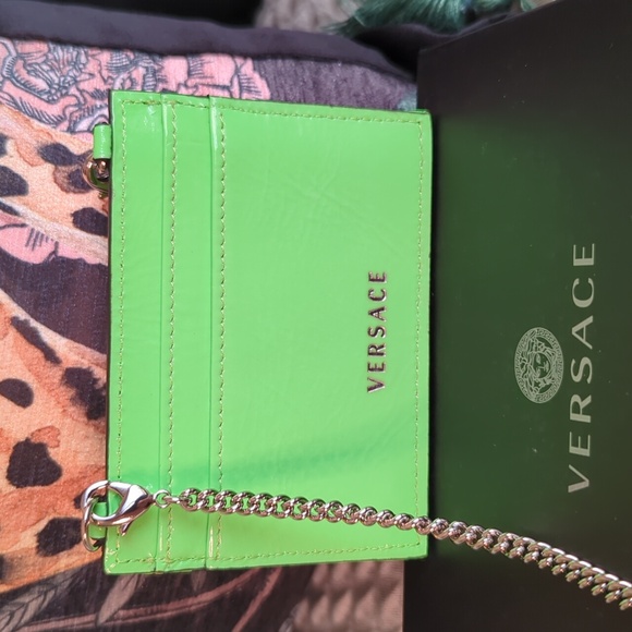 ⚡ FLASH SALE - VERSACE Virtus Quilted Leather Card Holder - Picture 6 of 9